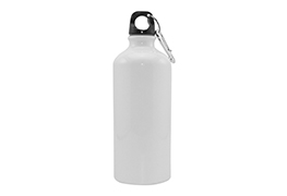 600ml Aluminum Water Bottle - White