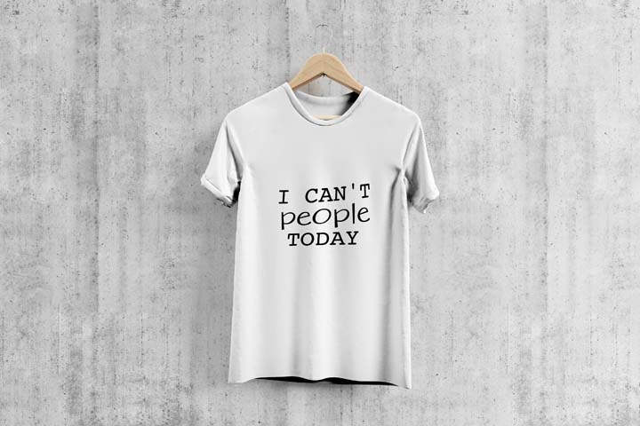 I Can't People Today - T-Shirt