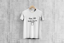 Keep Calm & Starbucks On - T-Shirt