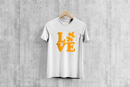 Love With A Puzzle Piece - T-Shirt