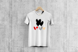 Three Hearts - T-Shirt